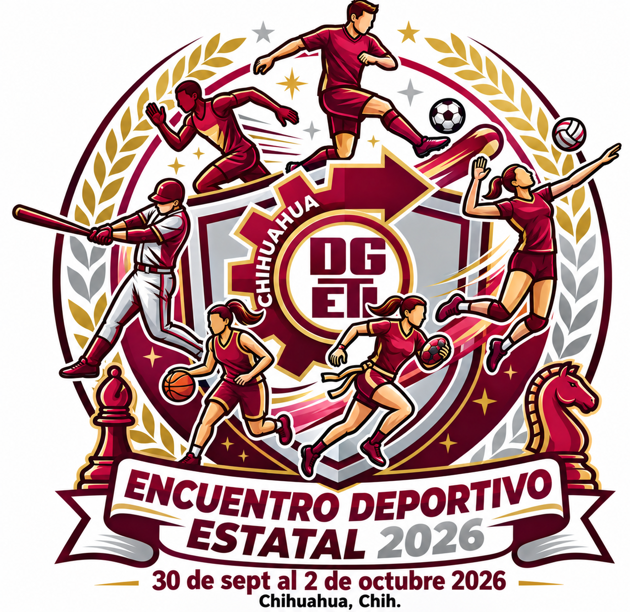 Encuentro Deportivo Estatal DGETI Chihuahua 2026, del 30 de septiembre al 2 de octubre